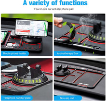 Load image into Gallery viewer, Grippy Pad™ - Multi-Purpose Phone Pad Non-Slip 360° Rotating Phone Holder Dashboard Mount Organizer