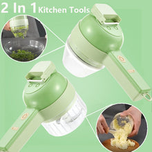 Load image into Gallery viewer, 4 In 1 Handheld Electric Vegetable Cutter