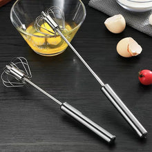 Load image into Gallery viewer, SteelWhisk™ Semi-Automatic Stainless Steel Egg Whisk Kitchen Tool