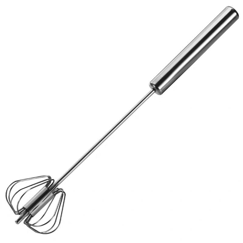 SteelWhisk™ Semi-Automatic Stainless Steel Egg Whisk Kitchen Tool